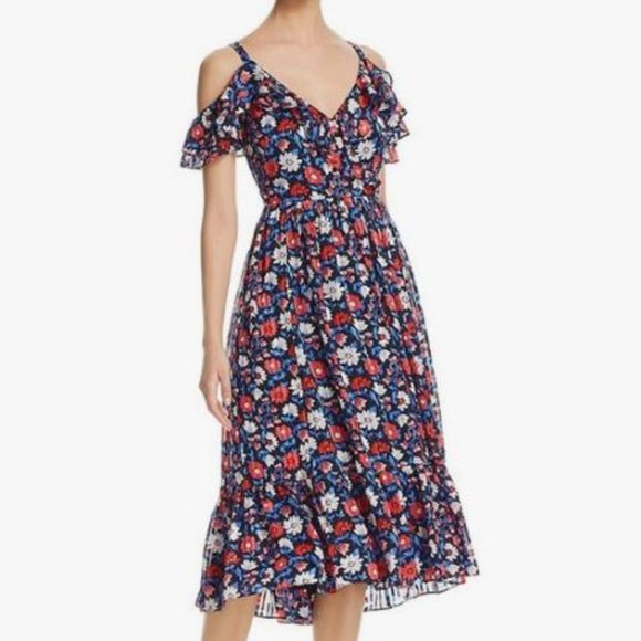 NEW KATE SPADE DAISY SATIN STRIPE MIDI DRESS! - Picture 5 of 11